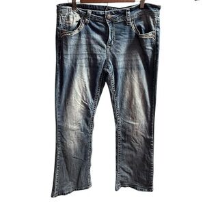 Wired Heart Blue Boot Cut Jeans Size 31 | Vintage Fade | Free Shippin